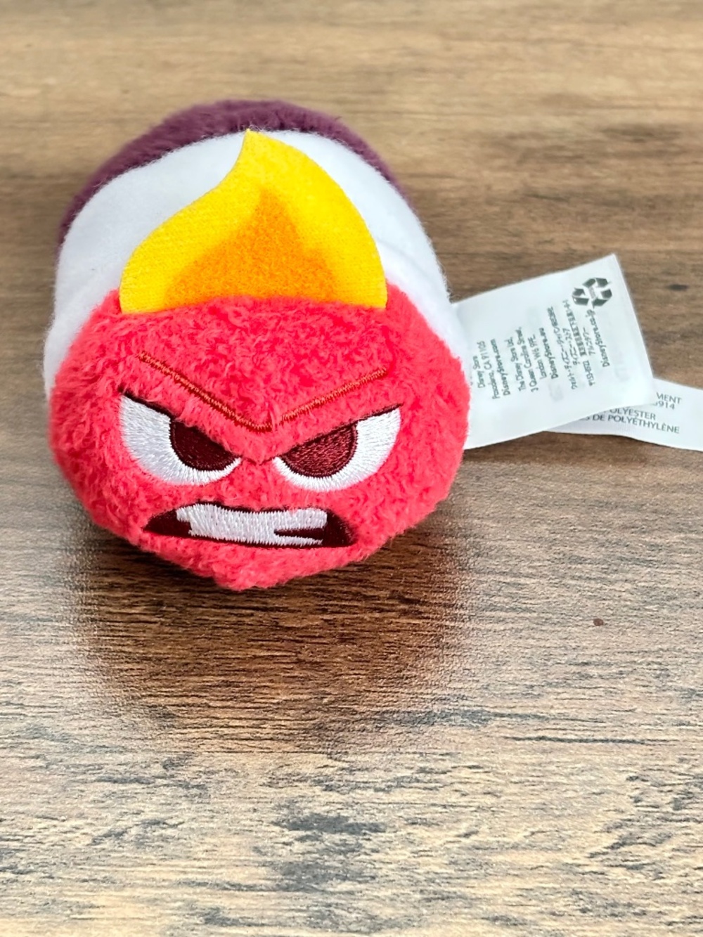 Disney Store Tsum Tsum Inside Out ANGER Mad Emotion Plush Stuffed Toy AUTHENTIC